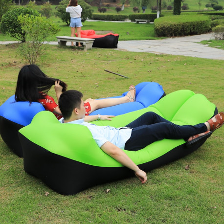 Camping Lazy Bed Sleeping Bag Inflatable Air Sofa Portable Beach Outdoor/Indoor Lounger