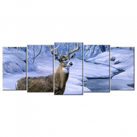 Deer Hunting - 5 panels
