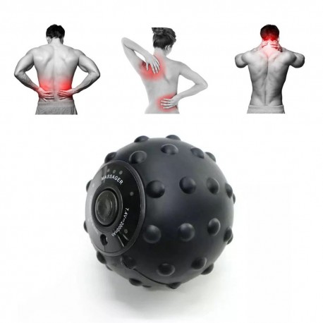 Vibrating Massage Ball Electric Massage Roller Fitness Ball Relieve Trigger Point Training Fascia Ball Local Muscle Relaxation