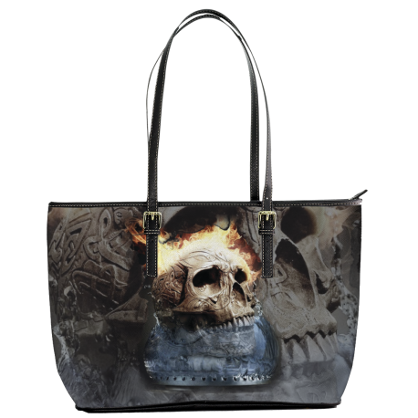 Fire Skull Tote