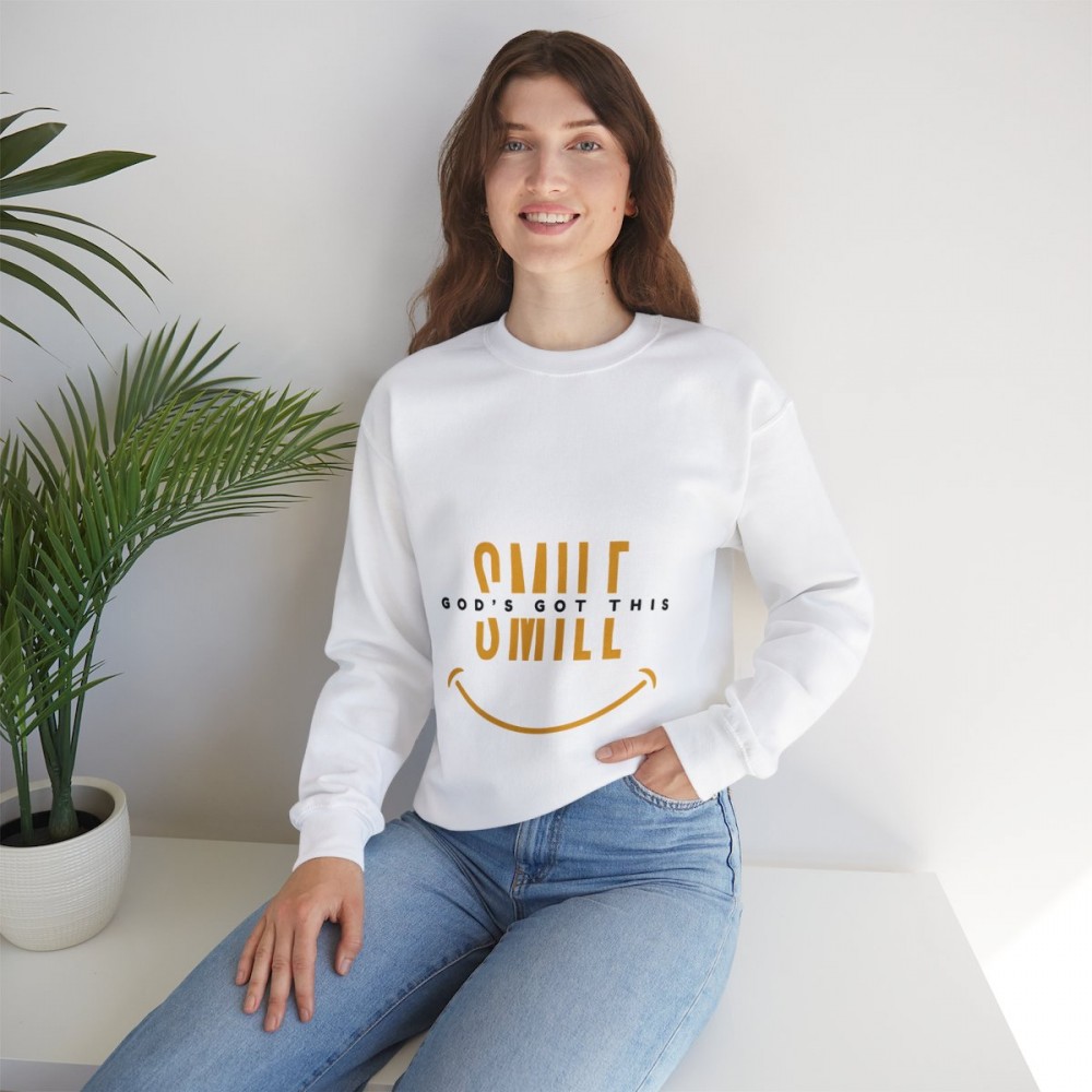 Smile God s Got This Unisex Heavy Blend Crewneck Sweatshirt