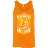 (ON SALE!) Old Bikers Never turn Gray! We Turn Chrome! Yellow Design Tank Top (Unisex)