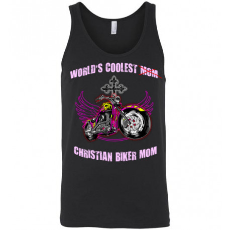 (SALE) World's Coolest Christian Biker Mom! Tank Top