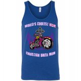 (SALE) World's Coolest Christian Biker Mom! Tank Top