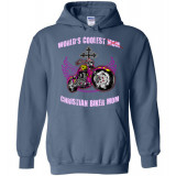 (SALE) World's Coolest Christian Biker Mom! Women's Hoodie