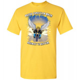 Proud Christian Biker Highway to Heaven Artwork T-Shirt (Unisex)