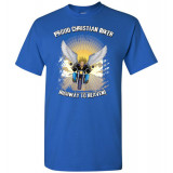 Proud Christian Biker Highway to Heaven Artwork T-Shirt (Unisex)