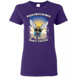 Proud Christian Biker Highway to Heaven Artwork Women's T-Shirt