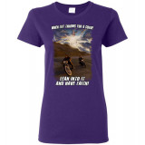 When Life Throws You a Curve Lean Into it and Have Faith Artwork! Women's T-Shirt