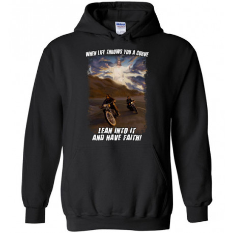 When Life Throws You a Curve Lean Into it and Have Faith Artwork! Hoodie