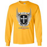 (SALE!) FaithBikers.com Shield and Wings Branded Logo Long Sleeve T-Shirt