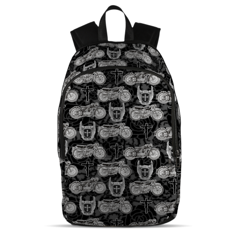 All Over Print Backpack - Black Design