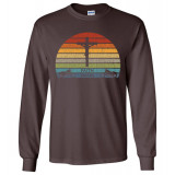 ON SALE! Faith Bikers Retro Sun and Cross Design Long Sleeve T-Shirt