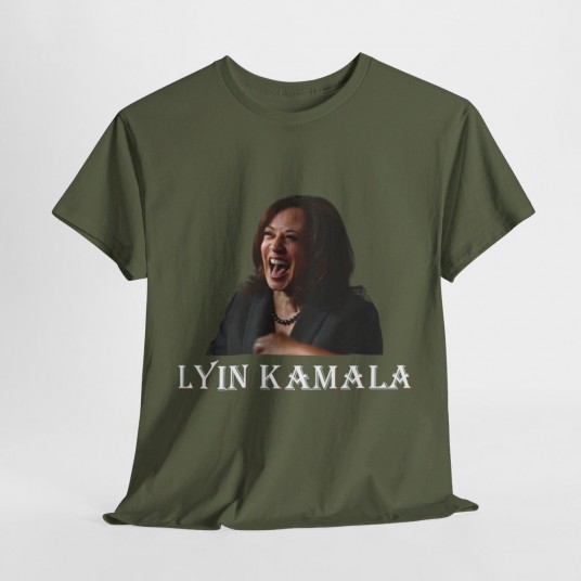 Lyin  Kamala T-Shirt with Kamala Harris Image
