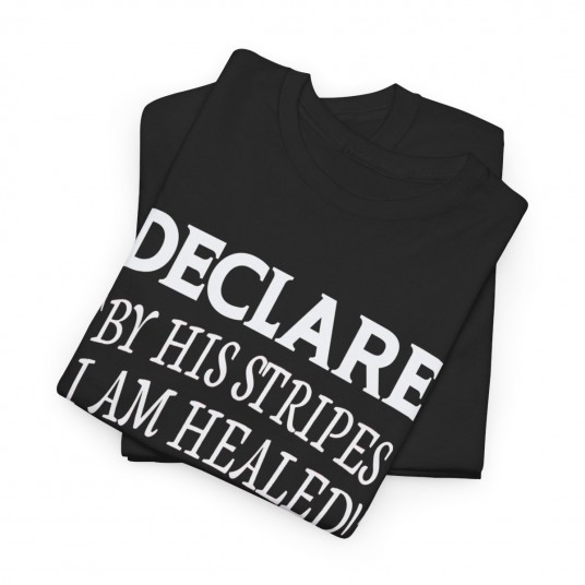 Declare  By His Stripes I Am Healed  T-Shirt