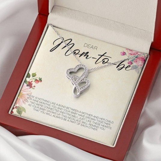 Dear Mom-to-be-Double Hearts