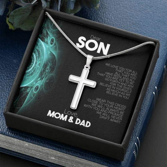 Dear Son, We Love You For All That You Are - cross