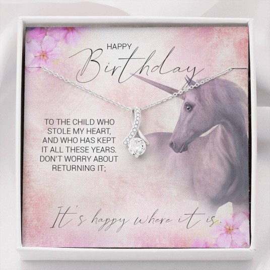 Happy Birthday To The Child That Stole My Heart-Alluring Beauty Message Card