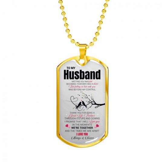 To My Husband, Thank You For Being A Great Life Parner