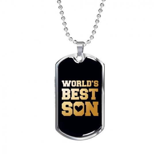 Worlds Best Son - Stainless Dog Tag