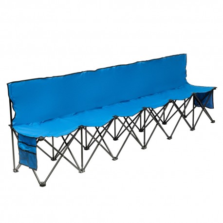 Outdoor Camping Six Seat Folding Chair - Blue | Camping Chair