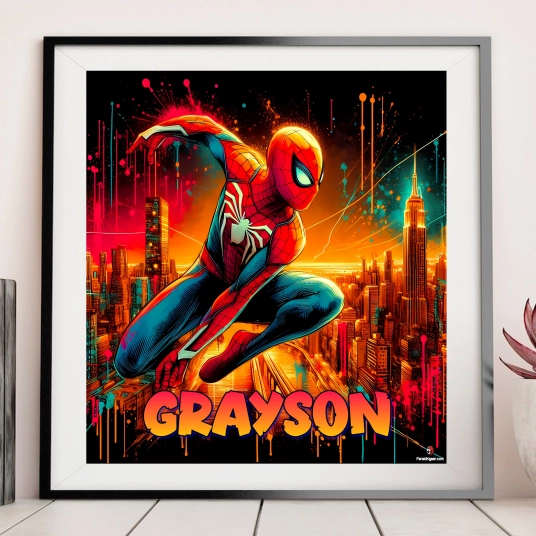 Customized Spiderman Poster