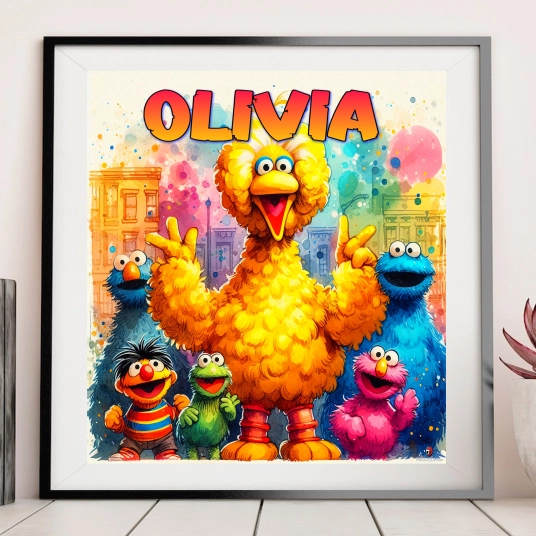 Customized Sesame street Poster