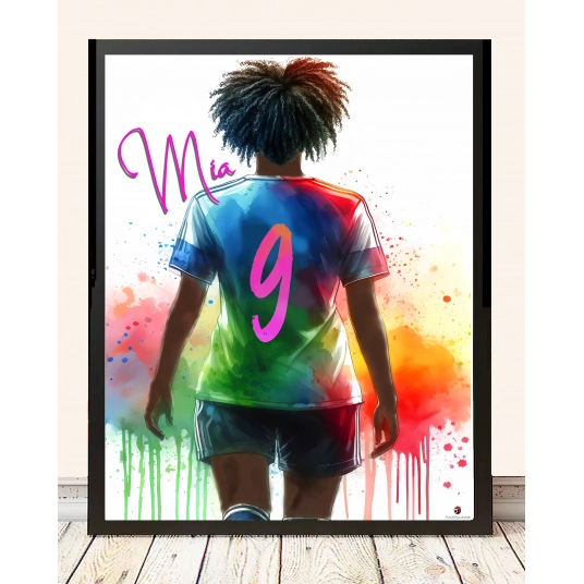 Soccer Girl Customized Poster