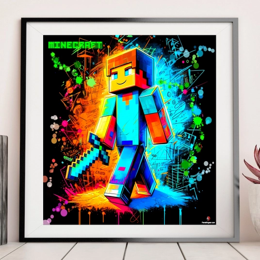 Minecraft Digital Poster