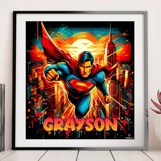 Customized Superman Poster