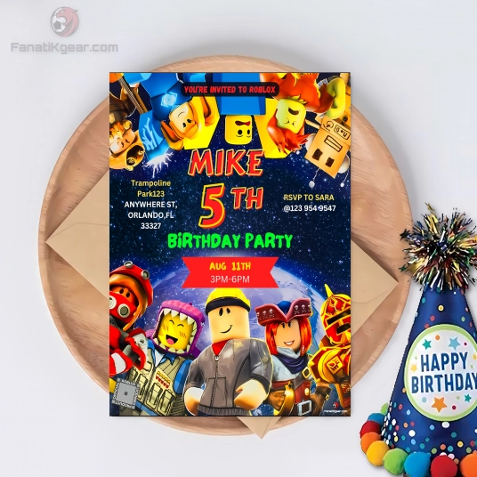 Roblox Birthday invite