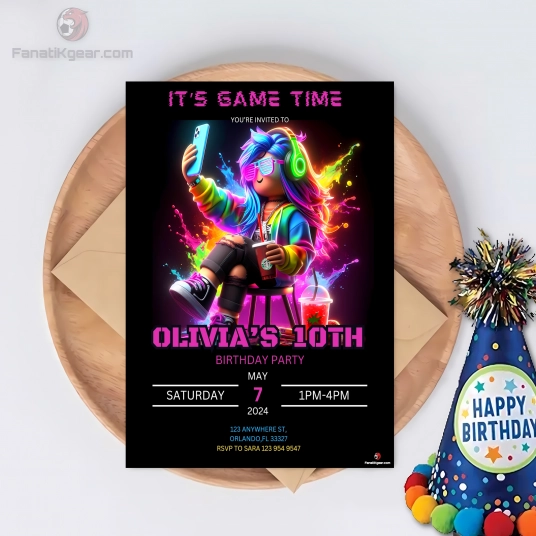 Roblox Birthday invite