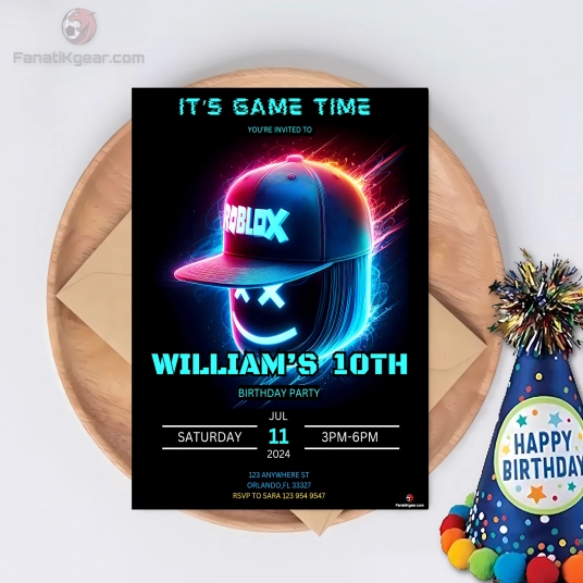 Roblox Birthday invite