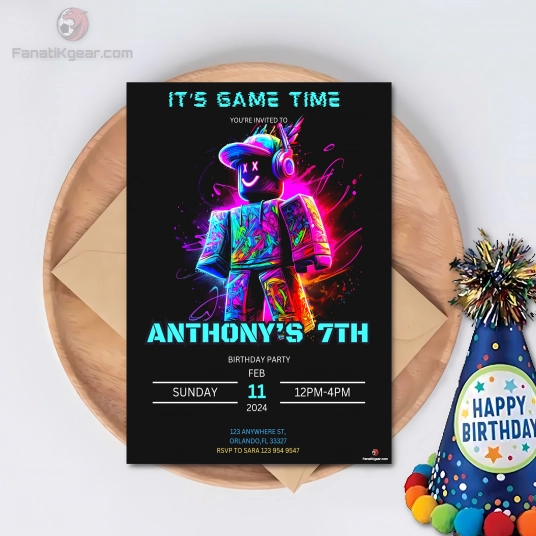 Roblox Birthday invite