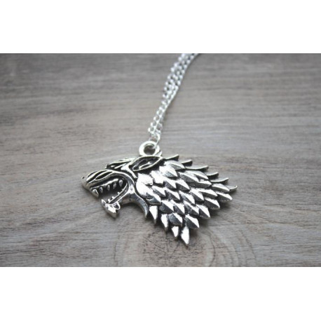 Game of Thrones Wolf Pendant Necklace