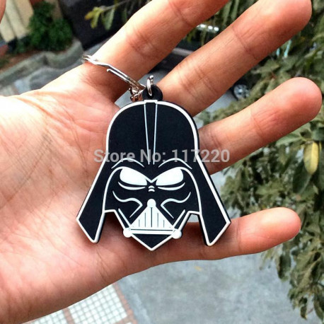 Star Wars Darth Vader Black Metal & Silver Car/House Keychain