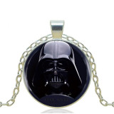 Star Wars Darth Vader Stormtrooper Metal Silver Pendant Necklace