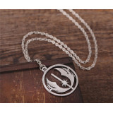 Star Wars Force Awakens Mens Womens Silver Pendant Necklace