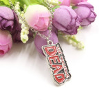 The Walking Dead Red Logo Pendant Necklace