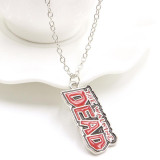 The Walking Dead Red Logo Pendant Necklace