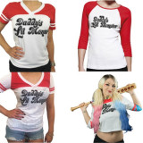 Harley Quinn Women's Short Sleeve T-shirt Suicide Squad Daddy's Lil Monster
