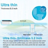 Ultra Thin Non-Electric Toilet Seat Bidet Attachment Hot/Cold Adjustable Sprayer