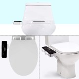 Ultra Thin Non-Electric Toilet Seat Bidet Attachment Hot/Cold Adjustable Sprayer