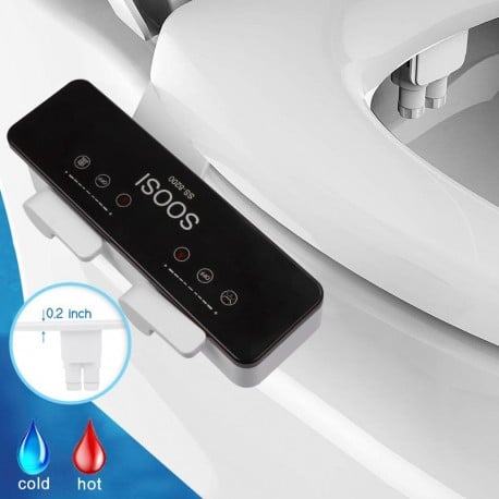Convert Your Existing Toilet into a Hot/Cold Bidet With Adjustable Stream