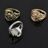 Game of Thrones Gold - Silver or Bronze Sun Moon Ring