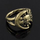 Game of Thrones Gold - Silver or Bronze Sun Moon Ring