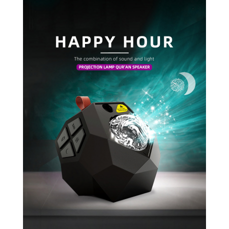Portable Starry Galaxy Projector Quran Lamp