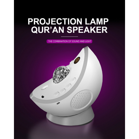 Starry Galaxy Projector Quran Speaker Lamp