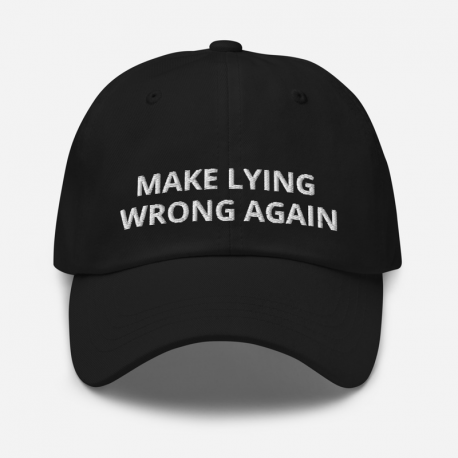 Dad hat - 'Make Lying Wrong Again'