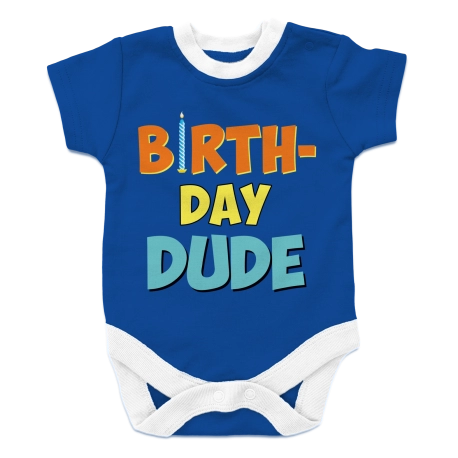 Custom Toddler Shirts - Birthday Dude Onesie Shirt